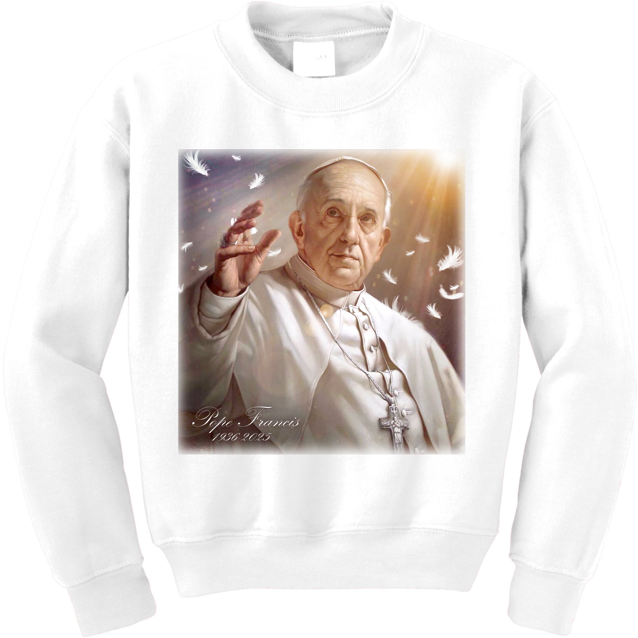 Pope Francis 1936-2025 Memorial Kids Sweatshirt