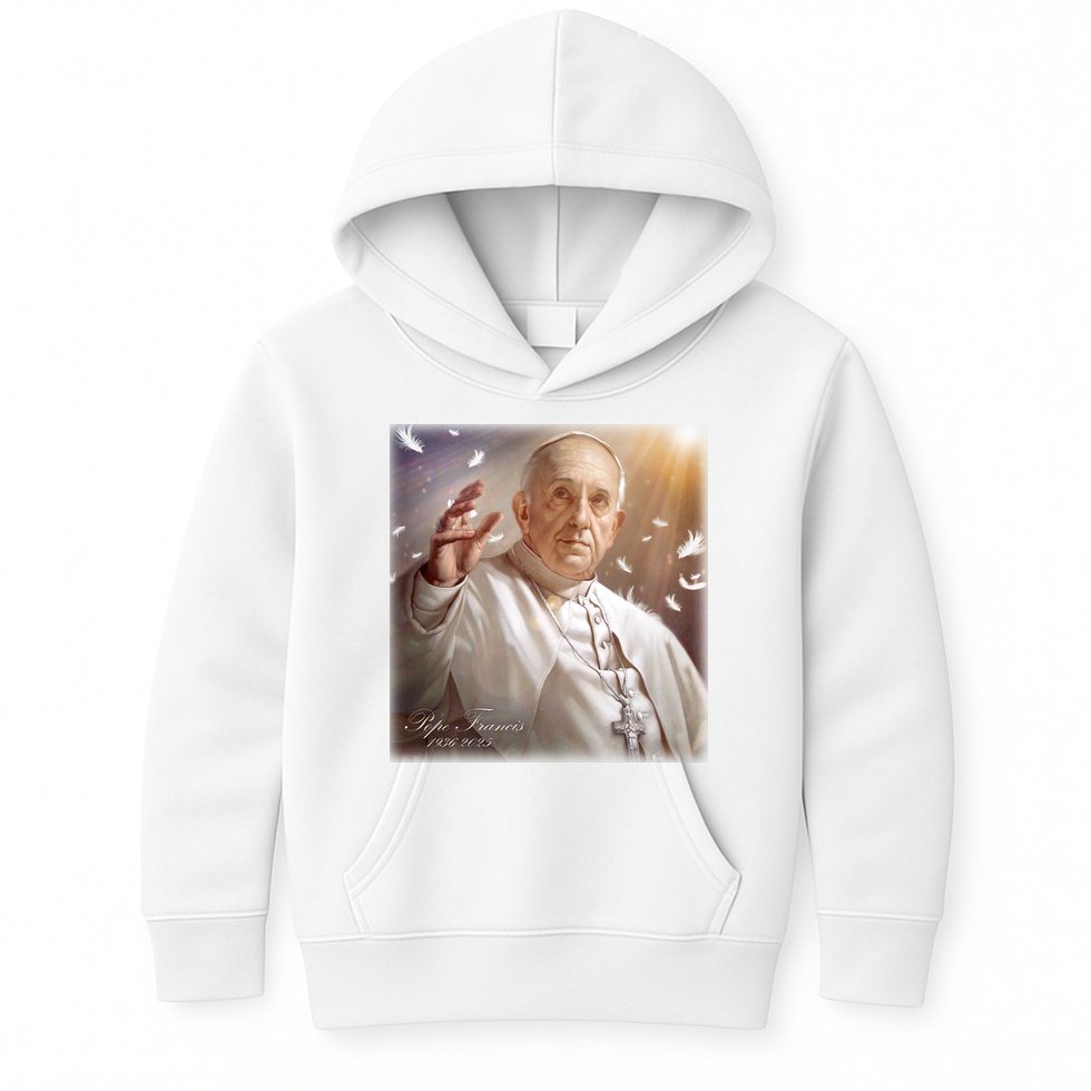 Pope Francis 1936-2025 Memorial Kids Hoodie