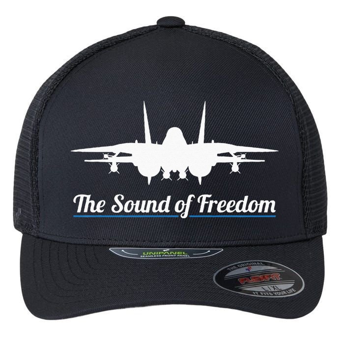 Patriotic F 14 Tomcat Fighter Jet Noise Sound Of Freedom Flexfit Unipanel Trucker Cap