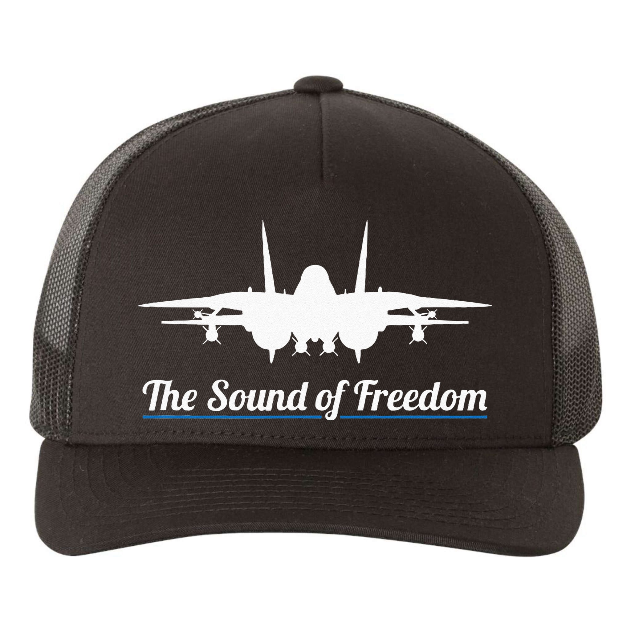 Patriotic F 14 Tomcat Fighter Jet Noise Sound Of Freedom Yupoong Adult 5-Panel Trucker Hat