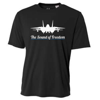 Patriotic F 14 Tomcat Fighter Jet Noise Sound Of Freedom Cooling Performance Crew T-Shirt