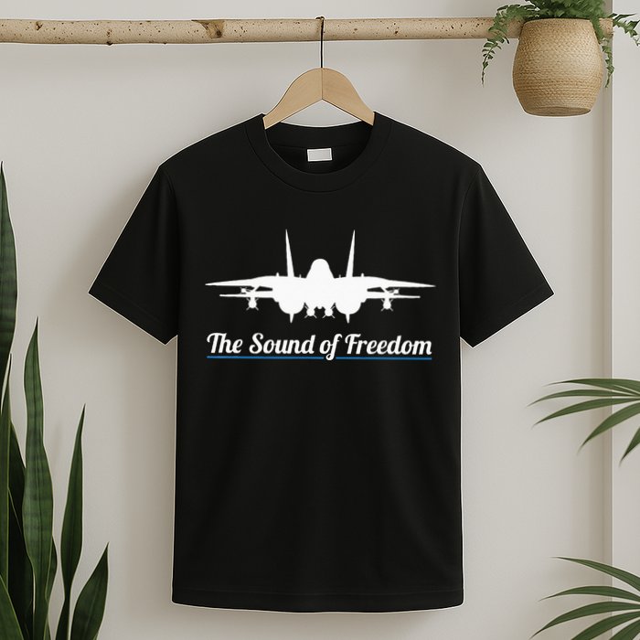 Patriotic F 14 Tomcat Fighter Jet Noise Sound Of Freedom T-Shirt