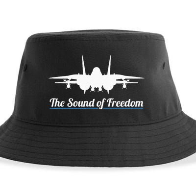 Patriotic F 14 Tomcat Fighter Jet Noise Sound Of Freedom Sustainable Bucket Hat