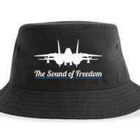 Patriotic F 14 Tomcat Fighter Jet Noise Sound Of Freedom Sustainable Bucket Hat