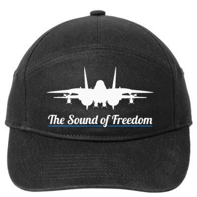 Patriotic F 14 Tomcat Fighter Jet Noise Sound Of Freedom 7-Panel Snapback Hat