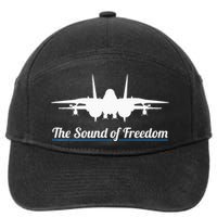 Patriotic F 14 Tomcat Fighter Jet Noise Sound Of Freedom 7-Panel Snapback Hat