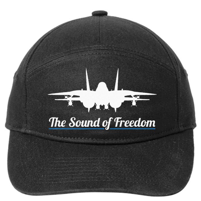Patriotic F 14 Tomcat Fighter Jet Noise Sound Of Freedom 7-Panel Snapback Hat
