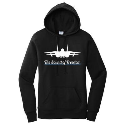 Patriotic F 14 Tomcat Fighter Jet Noise Sound Of Freedom Women's Pullover Hoodie