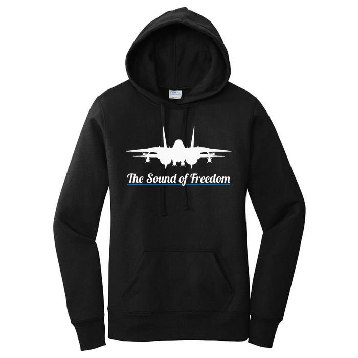 Patriotic F 14 Tomcat Fighter Jet Noise Sound Of Freedom Women's Pullover Hoodie