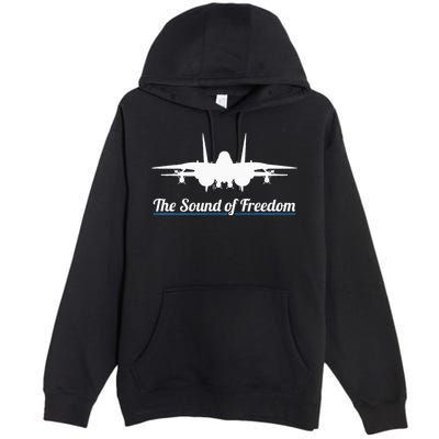 Patriotic F 14 Tomcat Fighter Jet Noise Sound Of Freedom Premium Pullover Hoodie