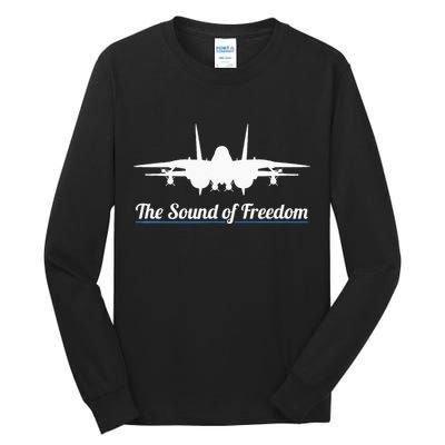 Patriotic F 14 Tomcat Fighter Jet Noise Sound Of Freedom Tall Long Sleeve T-Shirt