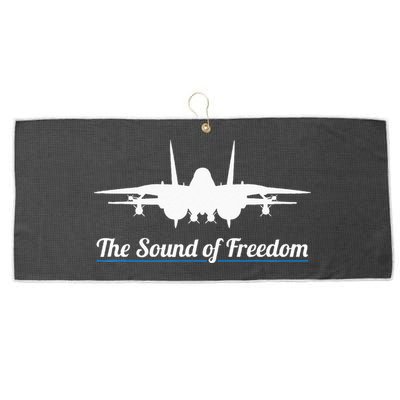 Patriotic F 14 Tomcat Fighter Jet Noise Sound Of Freedom Large Microfiber Waffle Golf Towel