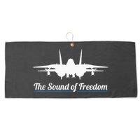 Patriotic F 14 Tomcat Fighter Jet Noise Sound Of Freedom Large Microfiber Waffle Golf Towel