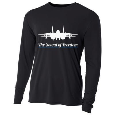 Patriotic F 14 Tomcat Fighter Jet Noise Sound Of Freedom Cooling Performance Long Sleeve Crew