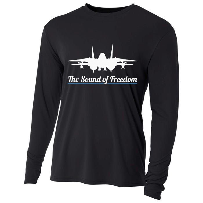 Patriotic F 14 Tomcat Fighter Jet Noise Sound Of Freedom Cooling Performance Long Sleeve Crew