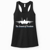 Patriotic F 14 Tomcat Fighter Jet Noise Sound Of Freedom Womens Tank Top