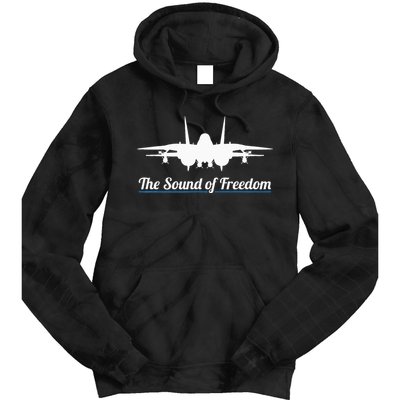 Patriotic F 14 Tomcat Fighter Jet Noise Sound Of Freedom Tie Dye Hoodie