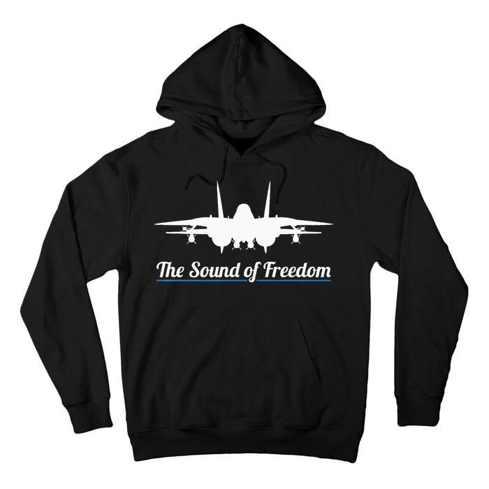Patriotic F 14 Tomcat Fighter Jet Noise Sound Of Freedom Tall Hoodie