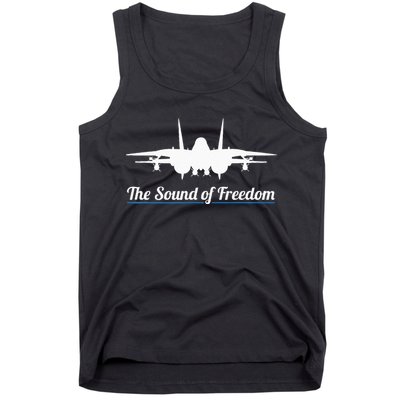 Patriotic F 14 Tomcat Fighter Jet Noise Sound Of Freedom Tank Top