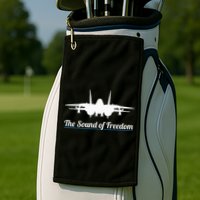 Patriotic F 14 Tomcat Fighter Jet Noise Sound Of Freedom Golf Towel