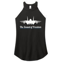 Patriotic F 14 Tomcat Fighter Jet Noise Sound Of Freedom Women's Perfect Tri Rocker Tank