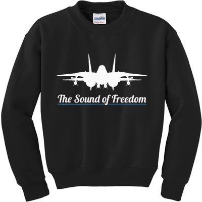 Patriotic F 14 Tomcat Fighter Jet Noise Sound Of Freedom Kids Sweatshirt