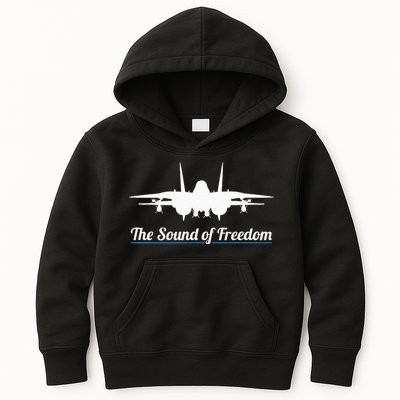 Patriotic F 14 Tomcat Fighter Jet Noise Sound Of Freedom Kids Hoodie