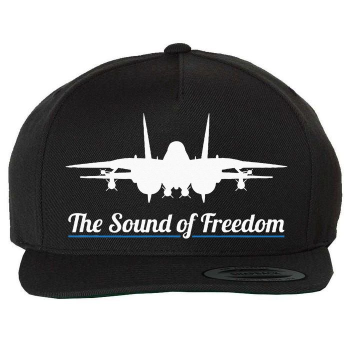 Patriotic F 14 Tomcat Fighter Jet Noise Sound Of Freedom Wool Snapback Cap