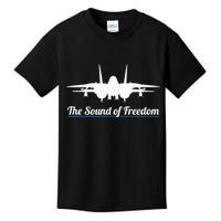 Patriotic F 14 Tomcat Fighter Jet Noise Sound Of Freedom Kids T-Shirt