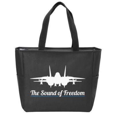 Patriotic F 14 Tomcat Fighter Jet Noise Sound Of Freedom Zip Tote Bag
