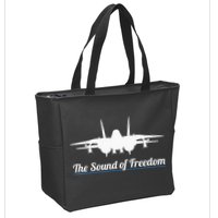 Patriotic F 14 Tomcat Fighter Jet Noise Sound Of Freedom Zip Tote Bag