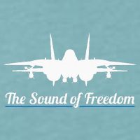 Patriotic F 14 Tomcat Fighter Jet Noise Sound Of Freedom Sueded Cloud Jersey T-Shirt