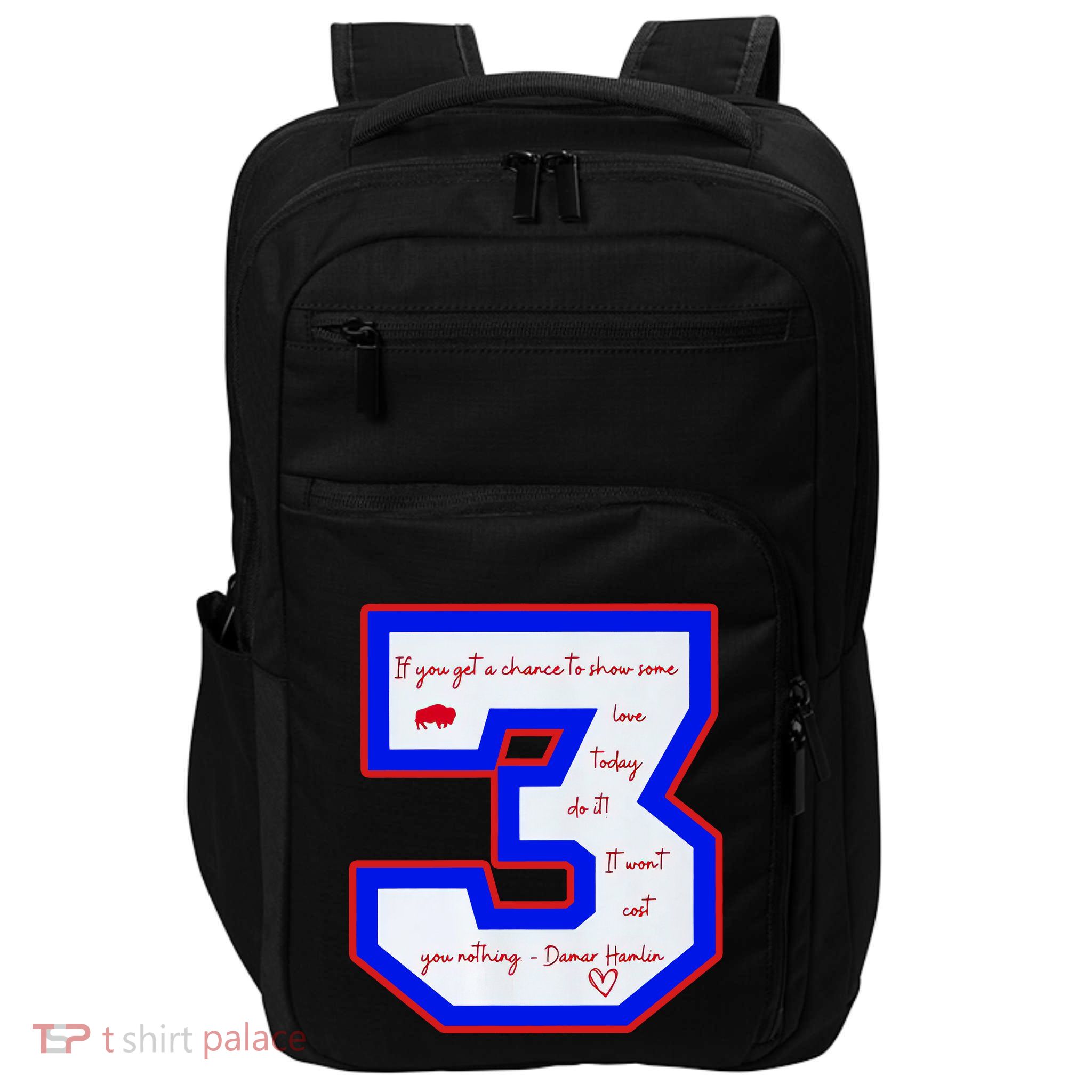 Pray For 3 Love For 3 Trending Tee Impact Tech Backpack