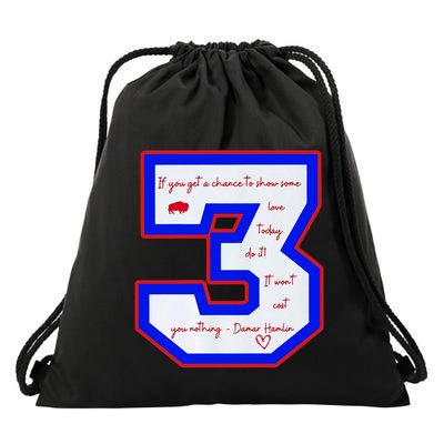 Pray For 3 Love For 3 Trending Tee Drawstring Bag