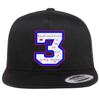 Pray For 3 Love For 3 Trending Tee Flatbill Hat