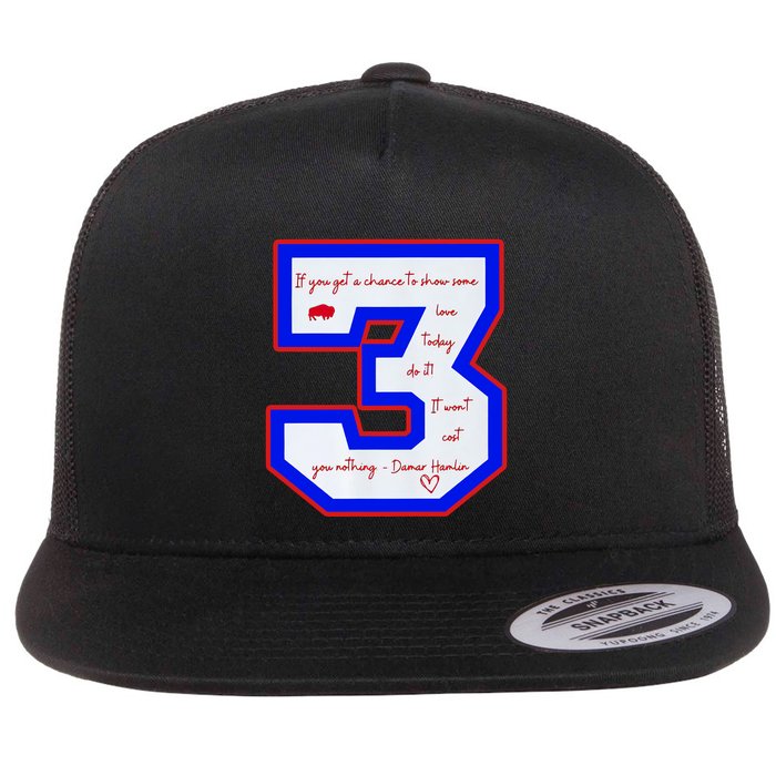 Pray For 3 Love For 3 Trending Tee Flatbill Hat