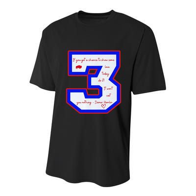 Pray For 3 Love For 3 Trending Tee Youth Performance Sprint T-Shirt