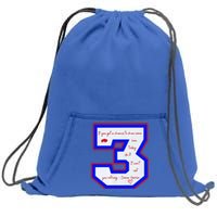 Pray For 3 Love For 3 Trending Tee Sweatshirt Cinch Pack Bag