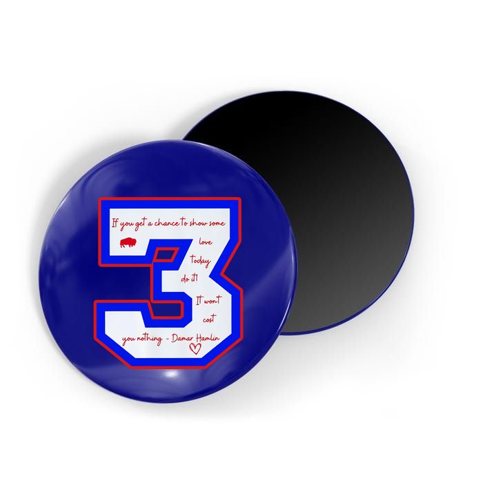 Pray For 3 Love For 3 Trending Tee Magnet