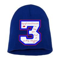 Pray For 3 Love For 3 Trending Tee Short Acrylic Beanie