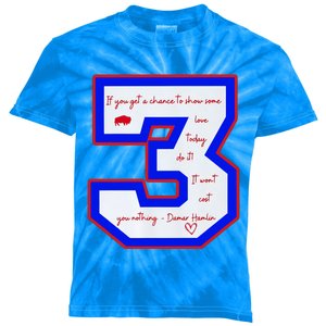 Pray For 3 Love For 3 Trending Tee Kids Tie-Dye T-Shirt