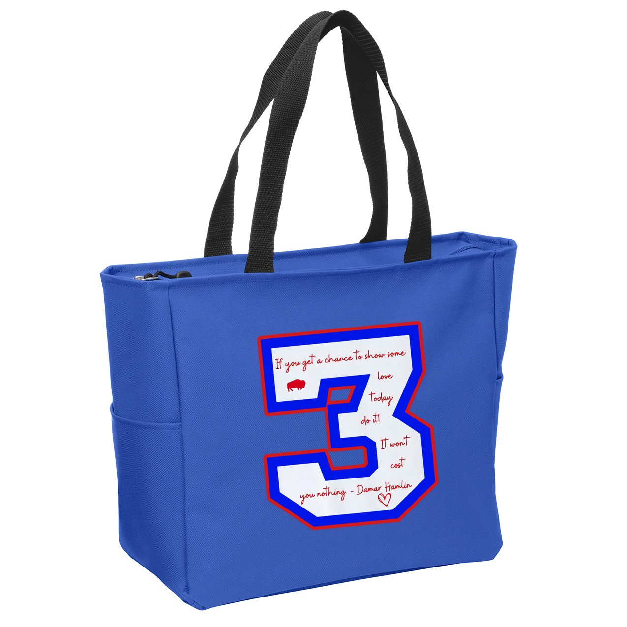 Pray For 3 Love For 3 Trending Tee Zip Tote Bag
