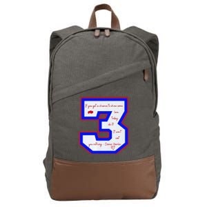 Pray For 3 Love For 3 Trending Tee Cotton Canvas Backpack