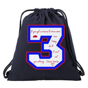 Pray For 3 Love For 3 Trending Tee Drawstring Bag