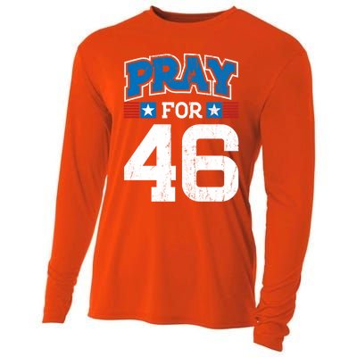 Pray For 46th President Trump Christian Conservative Gift Cooling Performance Long Sleeve Crew