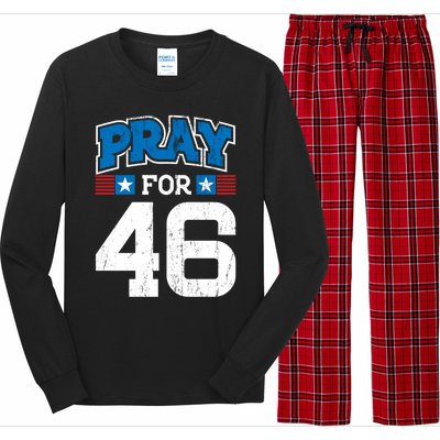 Pray For 46th President Trump Christian Conservative Gift Long Sleeve Pajama Set