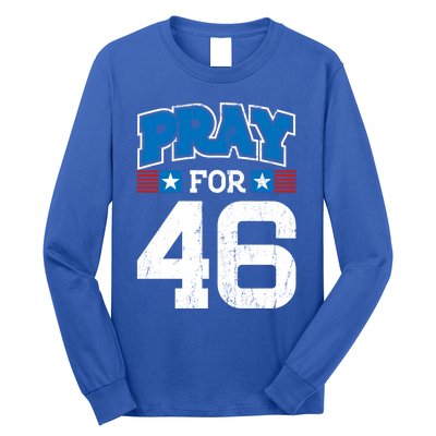 Pray For 46th President Trump Christian Conservative Gift Long Sleeve Shirt