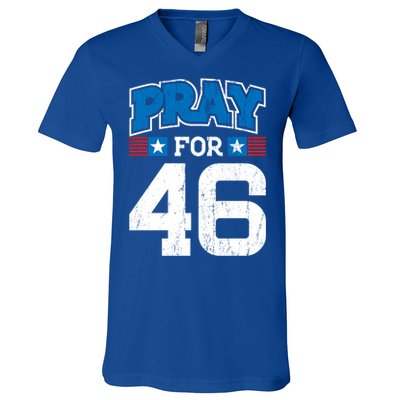 Pray For 46th President Trump Christian Conservative Gift V-Neck T-Shirt