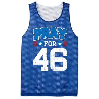 Pray For 46th President Trump Christian Conservative Gift Mesh Reversible Basketball Jersey Tank