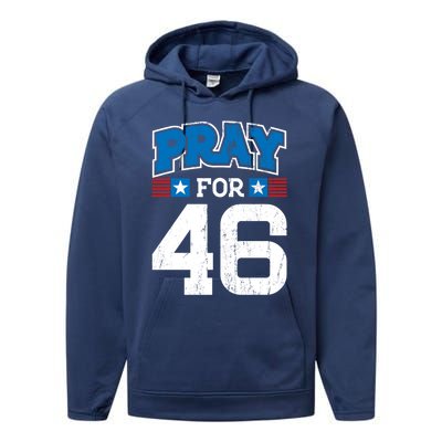 Pray For 46th President Trump Christian Conservative Gift Performance Fleece Hoodie